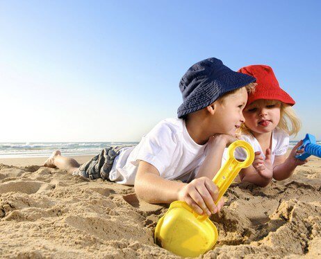 enfants plage